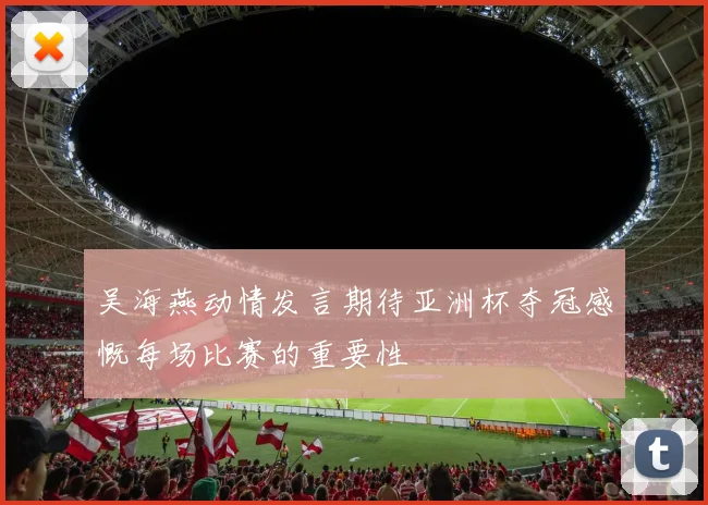 吴海燕动情发言期待亚洲杯夺冠感慨每场比赛的重要性